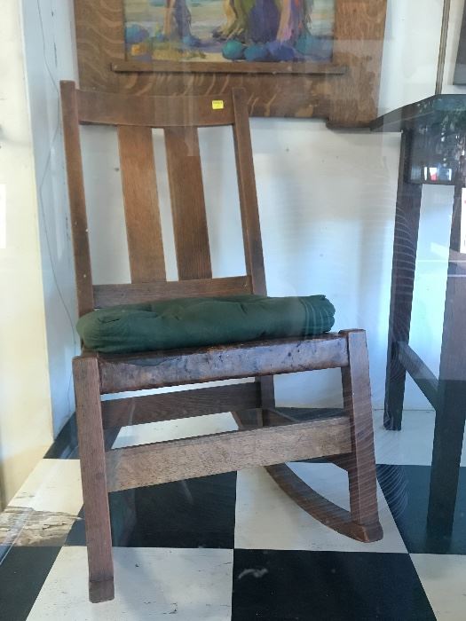 Arts and crafts rocking chair