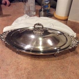 Vintage heavy silver plate