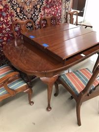Henkel Harris tables and chairs with leaves