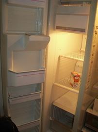 inside freezer