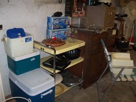 misc kitchen, coolers, etc