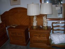 King headboard with two nightstands