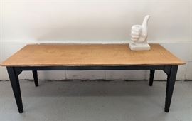 Contemporary coffee table, circa 1970