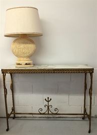 Marble top, console, MCM
