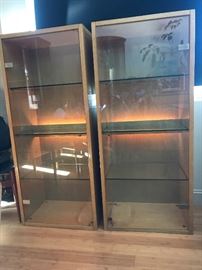 MCM German display cabinets, around 5 feet tall