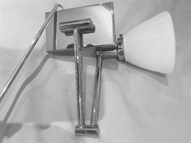 Chrome MCM swivel arm lamp - Nessen