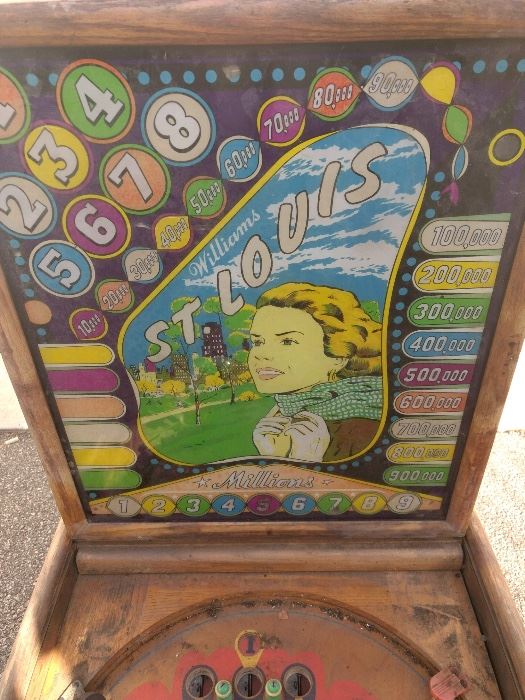 Vintage St. Louis Pinball Machine