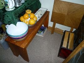 WOOD BENCH, KITCHENWARE