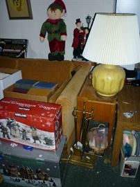 HOLIDAY, FIREPLACE TOOLS, LAMP