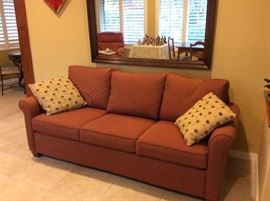 Braxton Culler Queen Sleeper Sofa, mattress never used, new factory wrapper intact