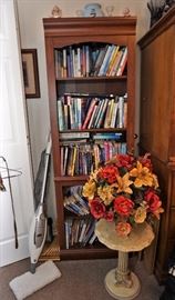 Bookcase and books
