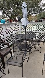 Metal patio furniture