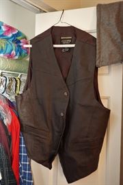 Leather vest