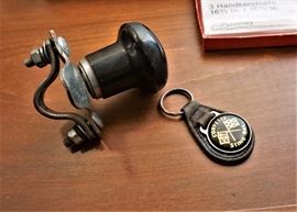Vintage steering wheel spinner and vintage Sting Ray keychain