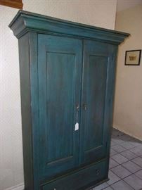 Storage Cabinet, painted blue