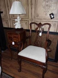 Chippendale Open Arm Chair