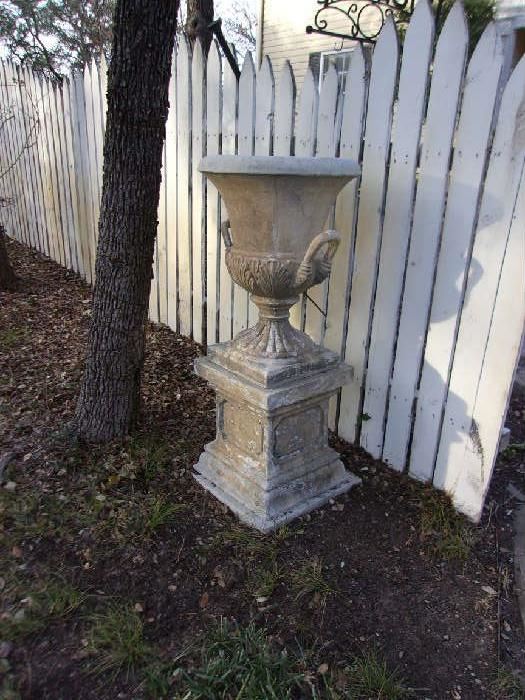 urn & Pedestal, 1 of a pair