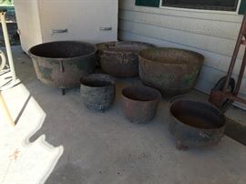 Cast iron cauldrons $25-175 obo