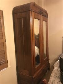 Armoire with key & shelves inside exc condition $ 2450