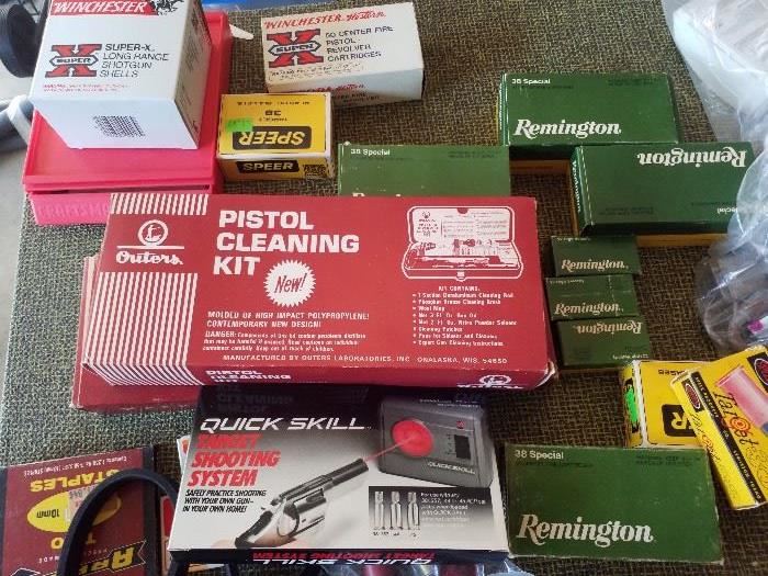 ammunition, gun cleaning kit