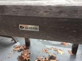 2 Gloster Steamer Chairs w/Cushions
1 Gloster Steamer Side Table