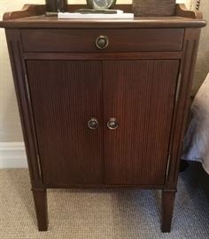 Pair of Mahogany Nightstands 2 Door & 1 Drawer, (21” x 15" x 31”)