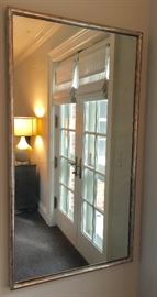 Metallic Framed Mirror, (29" x 53")