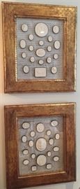 4 Gilt Framed Italian Intaglios c.1800, (16” x 18”)