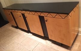 Pace Credenza w/ Quartz Top, (92” x 21" x 31”)