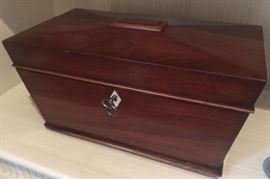 Antique Tea Caddy (12" x 7" x 7")