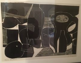 Woodcut Lithograph 50/132 by Diether Ritzert, 1927-1987 (29" x 22")