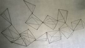Wire Wall Sculpture, (63" x 33")