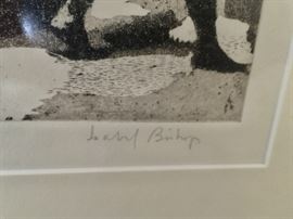 Isabel Bishop Framed Etching, 13/75 (16" x 17")