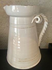 White Pottery Pitcher