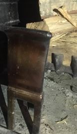 Pair of Nickel Andirons (4" x 11")