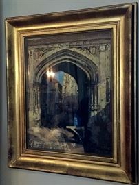 Gold Framed Painting of Venice (21" x 25")