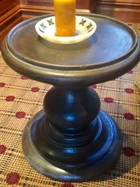 Metal Spool Side Table (15" x 16")