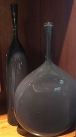 Grey Glass Vases