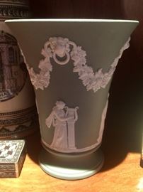 Green Wedgewood Vase (5" x 6")