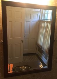 Rectangular Wood Frame Mirror