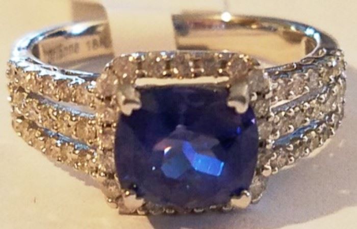 RARE unheated color change sapphire 18Kt