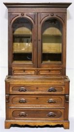 Period Victorian bookcase/secretary