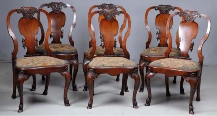 Exquisite set Continental dining chairs