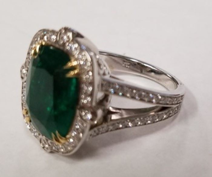 6.71 Carat Emerald