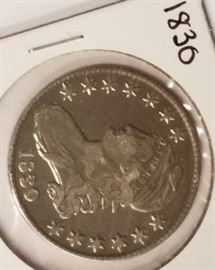 1830 Bust half silver coin