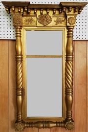 #293 Gold frame mirror