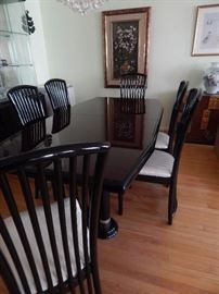 Table, chairs and a nice china cabinet that are all available and in excellent condition.