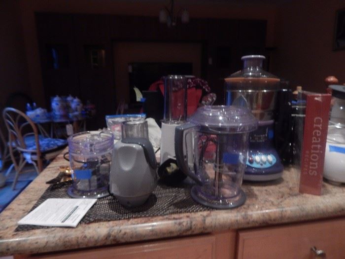 More kitchen items. Appliances and crock pots.