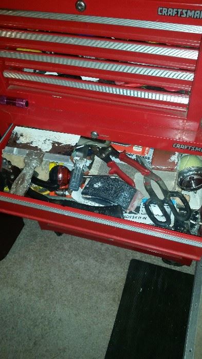 Tool box not for sale, many miscellaneous tools for sale