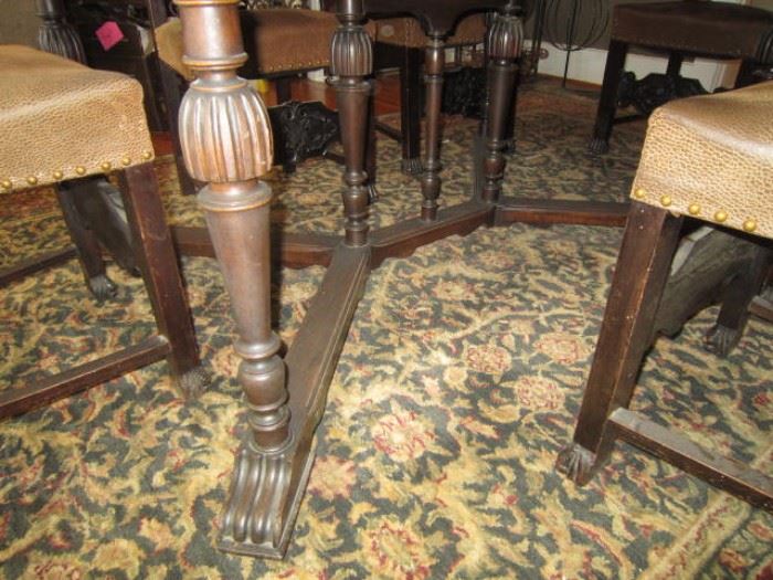 Detail of dining table base